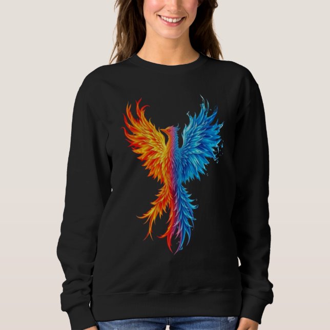 Women's "Fire and Ice" Phoenix Rising Sweatshirt (Front)