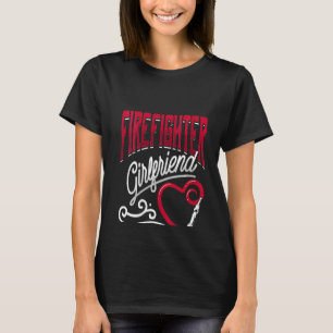 Womens Firefighter Girlfriend Thin Red Line Water T-Shirt