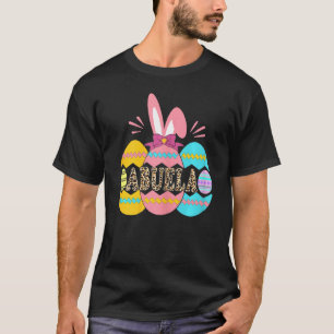 Womens First Mum Now Abuela Promoted To Grandma Be T-Shirt