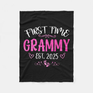 Womens First Time Grammy Est 2025 Soon To Be Mom M Fleece Blanket