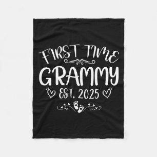 Womens first time grammy est 2025 soon to be mum fleece blanket