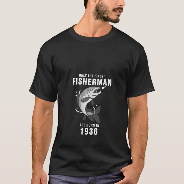 Womens Fishing Fisherman 1936 84th Birthday  Are B T-Shirt (Front)