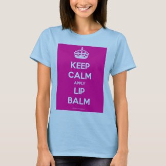 WOMEN'S FITTED KEEP CALM LIP BALM TEE
