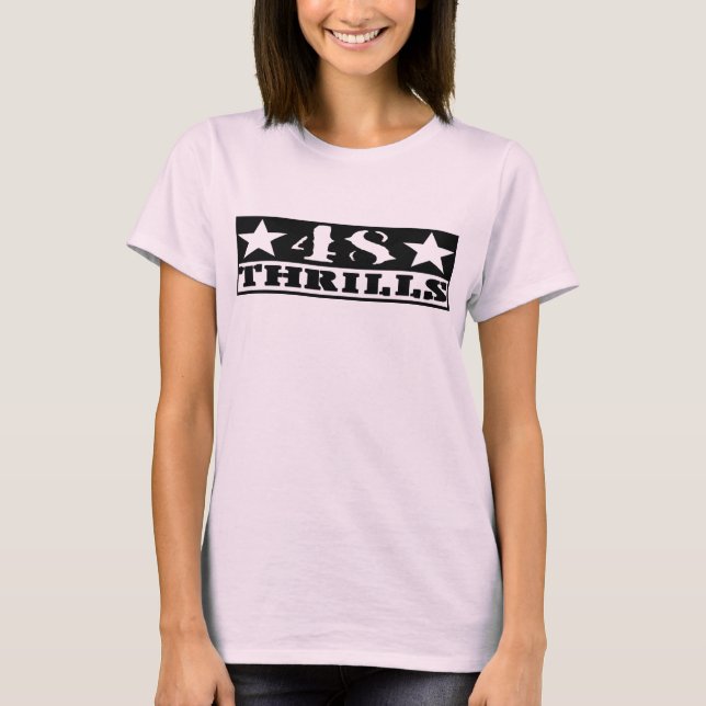 Women's fitted long sleeve 48 thrills T T-Shirt (Front)