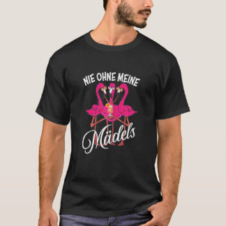 Womens Flamingo Summer Girls It Escalates Eh Stag  T-Shirt