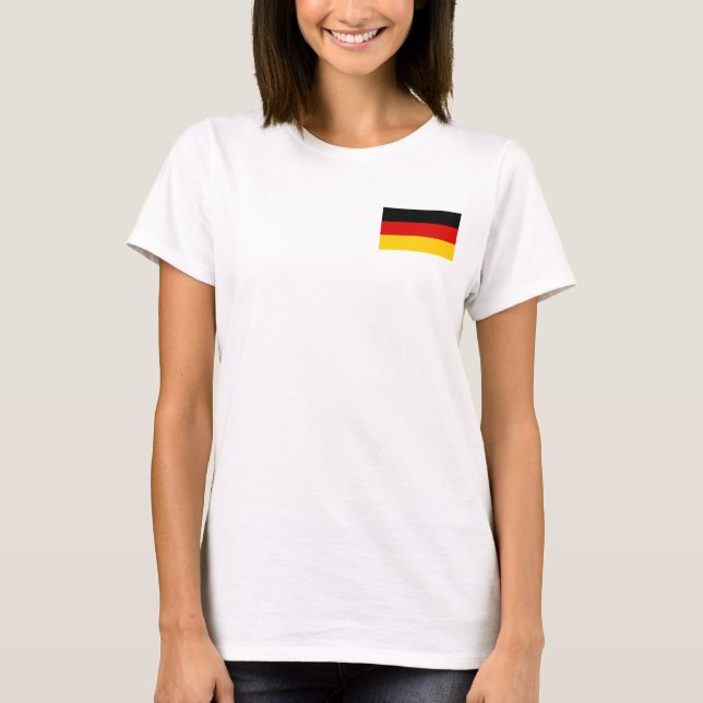 Women's  Fleece Zip Jogger with flag of Germany T-Shirt (Front)