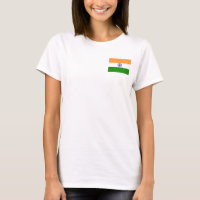 Women's Fleece Zip Jogger with flag of India