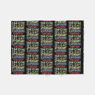 Womens Flight Attendant  Fleece Blanket