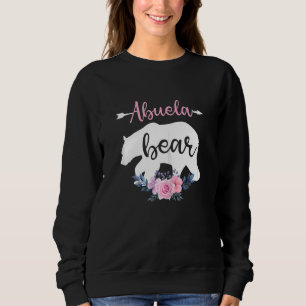 Womens Floral Abuela Bear Family Abuela Mothers Da Sweatshirt