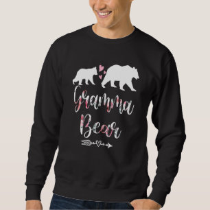 Womens Floral Bear Matching Family Outfits Gramma  Sweatshirt
