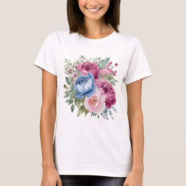 Women's Floral T-shirt (Front)