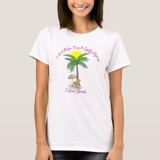 Women's Florida Beach Vacation T-Shirt (Front)
