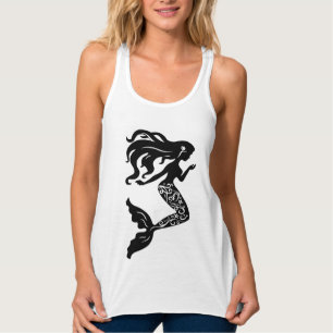 Womens Flowy Tank-Mermaid Singlet