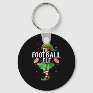 Womens Football Elf Christmas Girls Women Elf Squa Key Ring