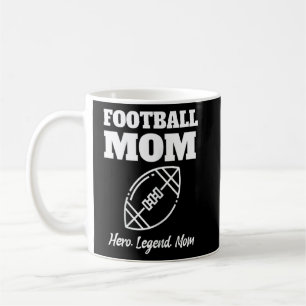 Womens Football Mum For Women Cool Football Mum Coffee Mug