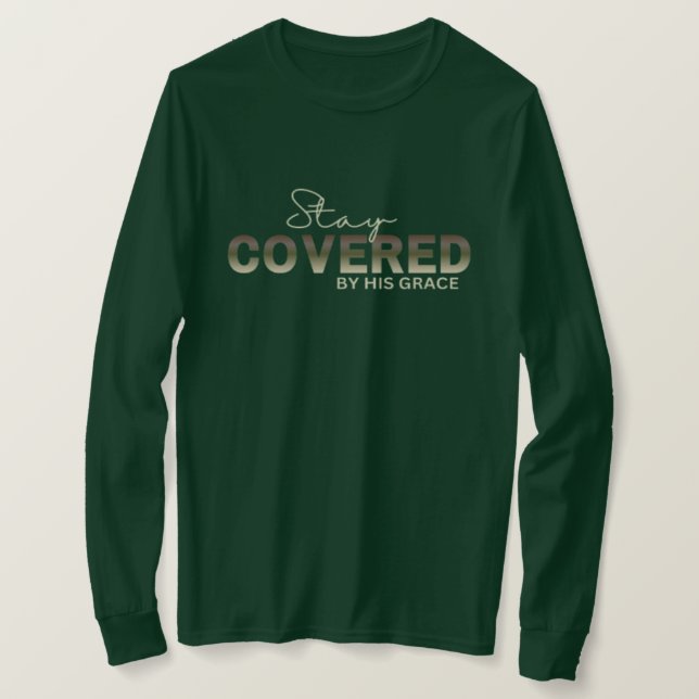 Women's Forest Green Long Sleeve Christian T-Shirt (Design Front)