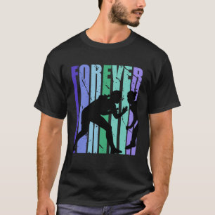 Womens Forever Wrestling Retro Vintage Distressed  T-Shirt