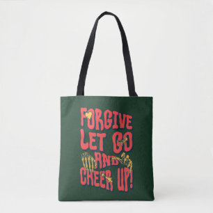 WOMEN'S FORGIVE LET GO CHEER UP SHOPPING TOTE BAG