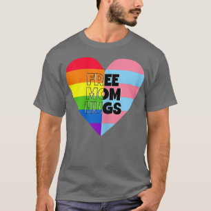 Womens Free Mum Hugs Ally LGBT Pride Month T-Shirt