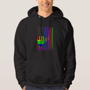 Womens Free Mum Hugs Rainbow Heart Lgbt Pride Mont Hoodie