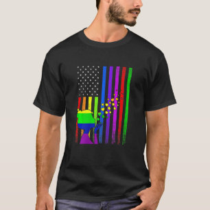 Womens Free Mum Hugs Rainbow Heart Lgbt Pride Mont T-Shirt