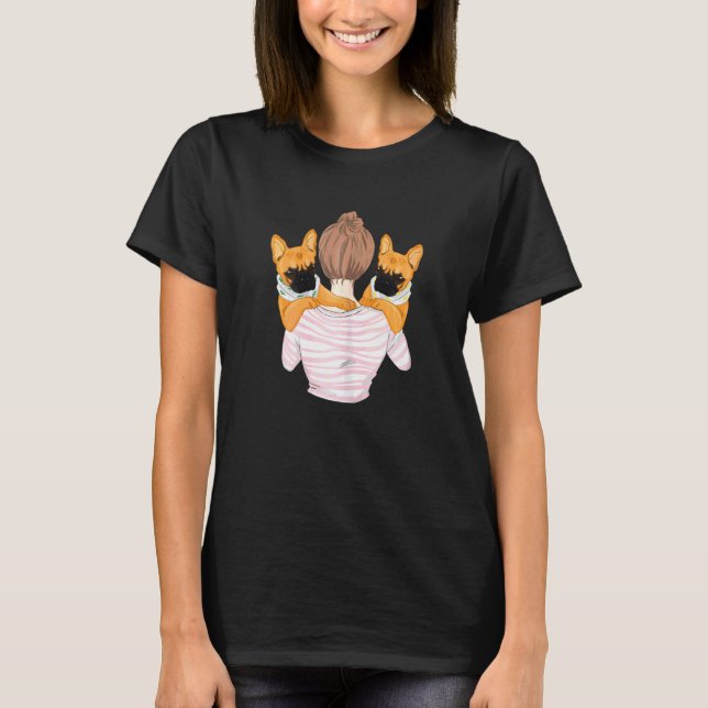 Womens French Bulldog Mama Frenchie T-Shirt (Front)