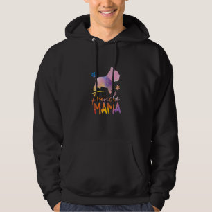 Womens Frenchie Mama French Bulldog Owner Dog Mom Hoodie