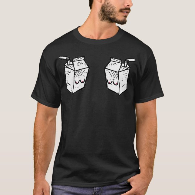 Womens Fresh Milk Breastfeeding Funny Motherhood M T-Shirt (Front)