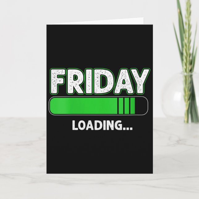 Womens Friday Loading Load Weekend Party Free Disc Card (Front)