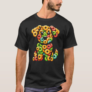 Womens Fruit Loops Cat A Rainbow T-Shirt