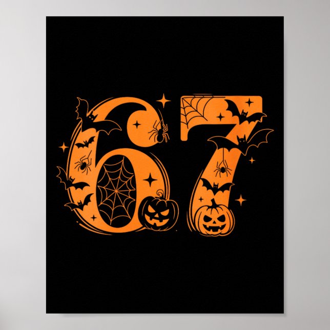 Womens Fun Six Seven 6 7 Meme Design Couples Hallo Poster (Front)