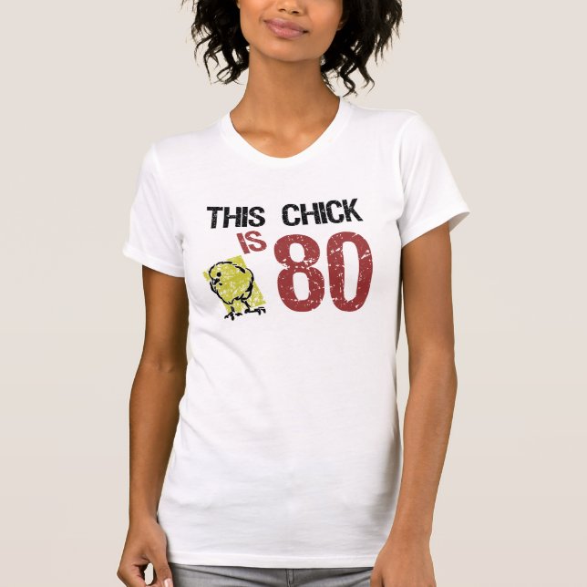 Women's Funny 80th Birthday T-Shirt (Front)