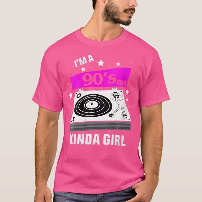 Womens Funny 90S Music Quote I'M A 90'S Rb Kinda G T-Shirt (Front)