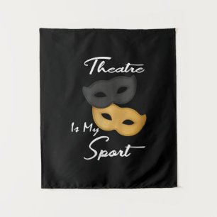 Women's Funny Actor Actress Theatre Masks Gift Tapestry