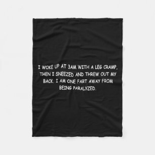 Womens Funny Adult Humour Sarcastic Quote V-Neck Fleece Blanket