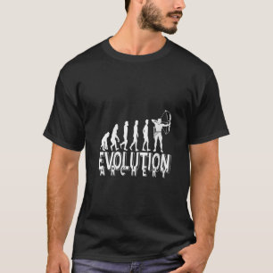 Womens Funny Archery Evolution Bow Hunter Humour f T-Shirt