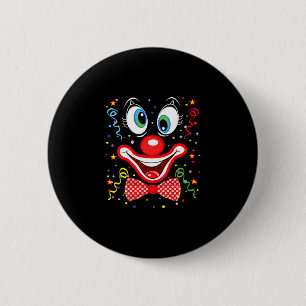 Women's funny clown costumes for children carnival 6 cm round badge