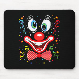 Women's funny clown costumes for children carnival mouse pad