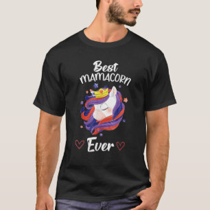 Womens Funny Costume Unicorn Mum Mother's Day T-Shirt