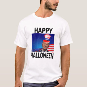 Womens Funny Dazed Joe Biden Confused Happy Hallow T-Shirt