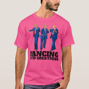 Womens Funny Donald Trump Victory Dance Signature  T-Shirt
