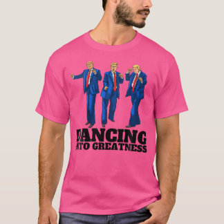 Womens Funny Donald Trump Victory Dance Signature  T-Shirt