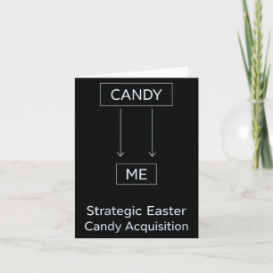 Womens Funny Easter Candy Quote Sarcastic Adult Card