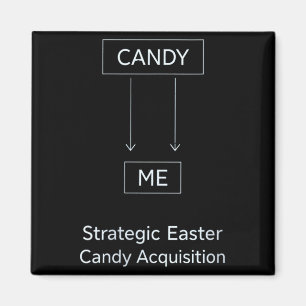 Womens Funny Easter Candy Quote Sarcastic Adult Magnet