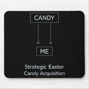 Womens Funny Easter Candy Quote Sarcastic Adult Mouse Pad