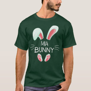 Womens Funny Easter Day Costume Matching Cute Mia  T-Shirt
