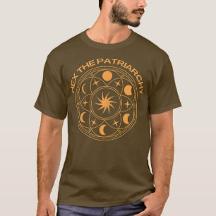 Womens Funny Feminist He The Patriarchy Witchy Mys T-Shirt