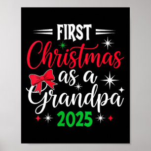 Womens Funny First Christmas As Grandpa 2025 Match Poster