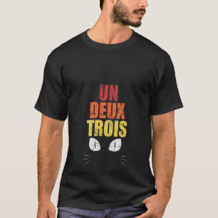 Womens Funny French Teacher Costume Un Deux Trois  T-Shirt