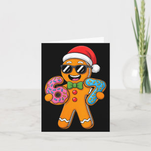 Womens Funny Gingerbread Six Seven 67 Ice Cream Ch Card